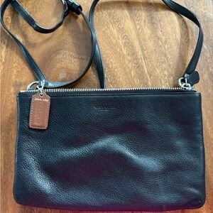 Coach Black Leather Crossbody Bag